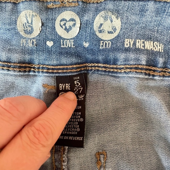 Rewash Denim Cropped Wide Leg Pants - Picture 4 of 7